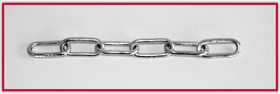 chaîne droite à maillons longs