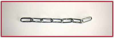 Chaînettes et chaînes par bobines, maillons longs