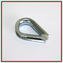 Cosse coeur pour cable, zinguées